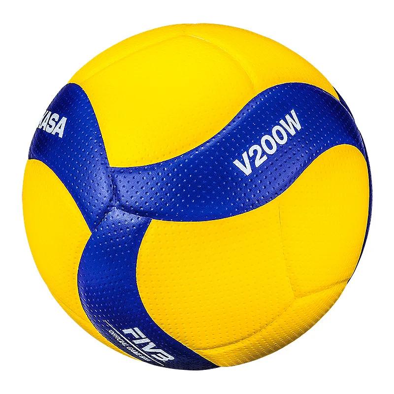 Hallenvolleyball Neuer hochwertiger weicher Beachvolleyball aus Leder mit PU-Leder Harter Volleyball V200W V300W V330W Trainingsspielball