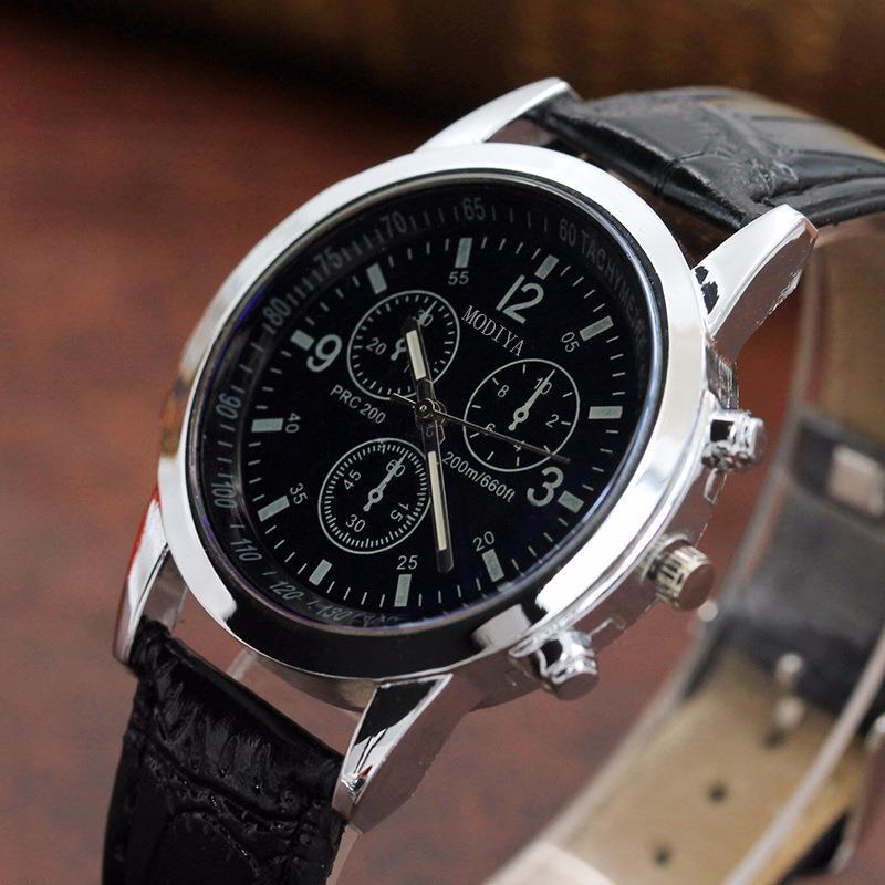 Herrenuhren Top-marke Luxus Männer Armbanduhr PU Leder Quarzuhr Wasserdichte Männliche Uhr Relogio Quarz-armbanduhren