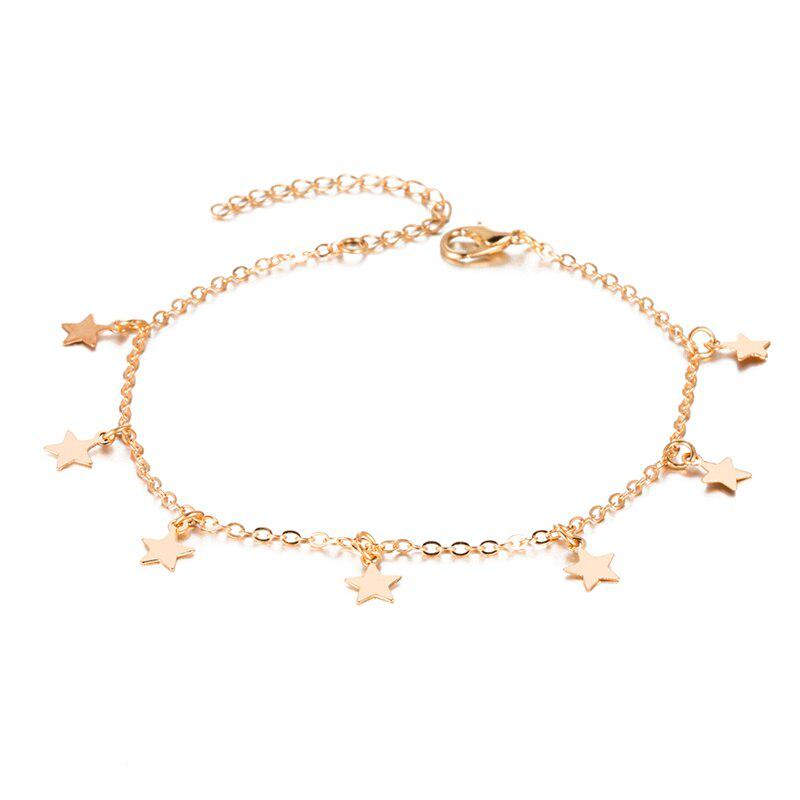 Summer Sandy Fußkettchen Kette Fuß Orgament Charm Schmuck Geschenk Gold Silber gold