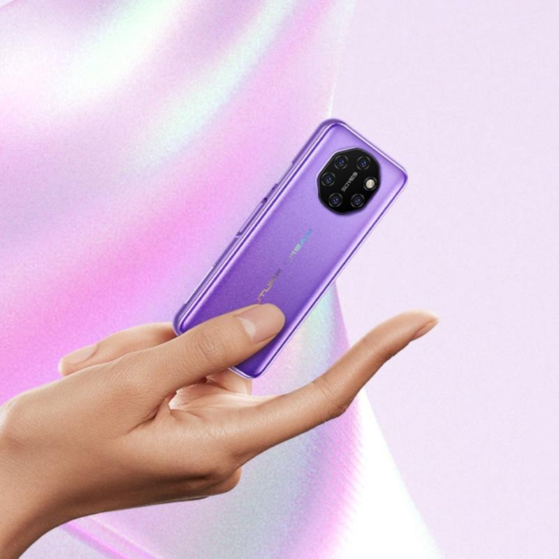 Neues SOYES S10I Mini Smartphone 3,5 Zoll HD 3GB RAM 32/64GB ROM 5MP LTE 4G 2050mAh Tragbar Entsperrt per Gesicht/Fingerabdruck Android Taschen-Mobiltelefon 32GB violett