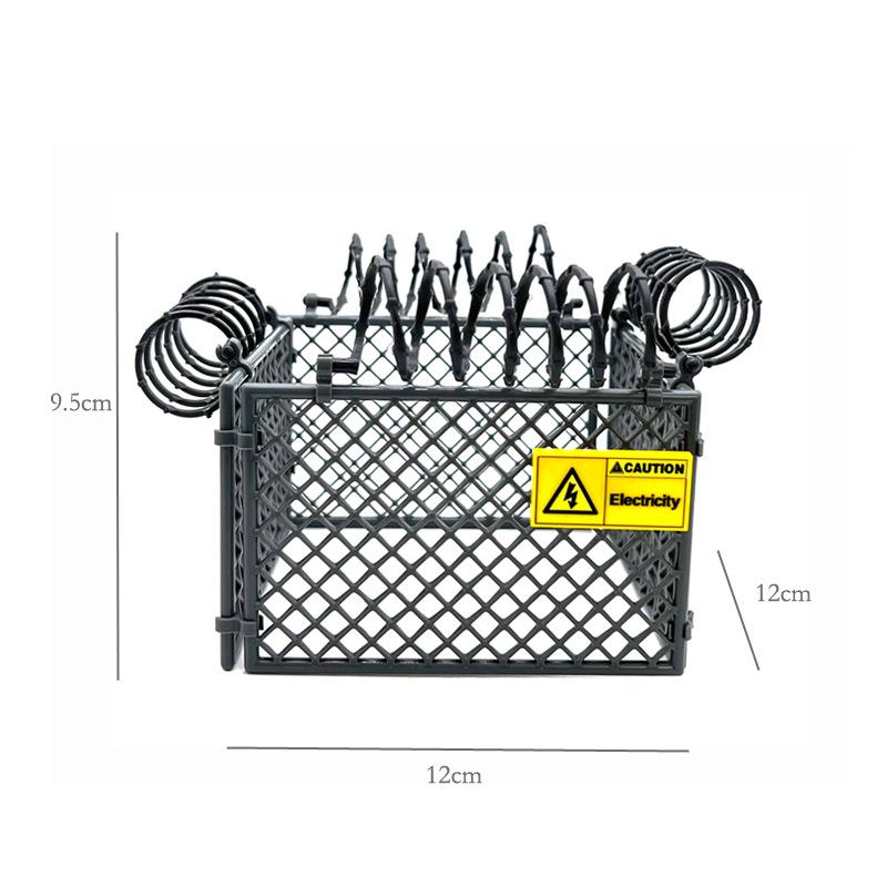 Moc Military Serie Logo Schutz Mesh Bausteine Hühnerdraht Frühling Military Wand Szene Zusammenbau Bausteine Spielzeug