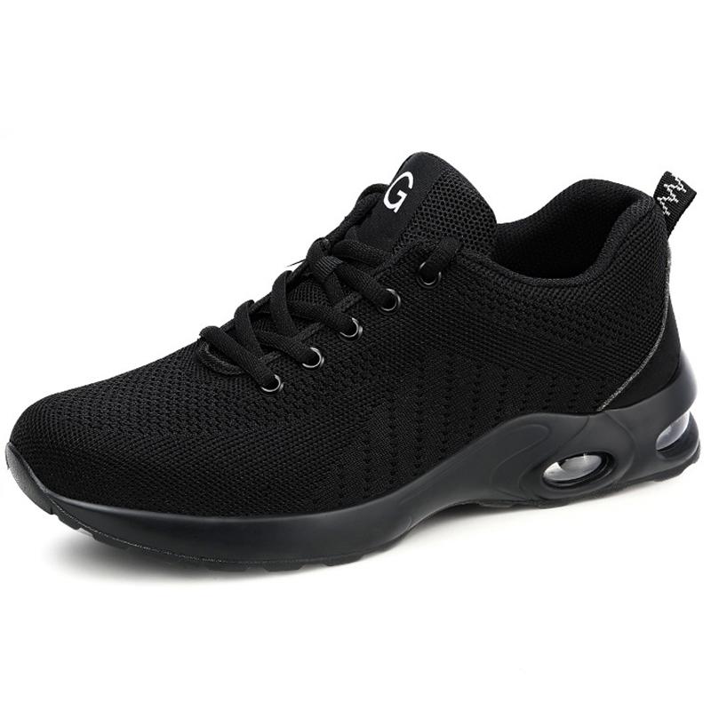 Fashion Sneaker Sicherheitsschuhe mit Stahlkappe für Herren, pannensichere Arbeitsschuhe, Sicherheitsschuhe, unzerstörbare Bauschuhe 43