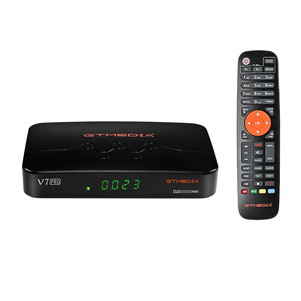 GTMEDIA V7 PRO TV-Receiver DVB-S/S2/S2X+T/T2 TV-Decoder Speicher 1G Bit RAM Unterstützung H.265 US Plug