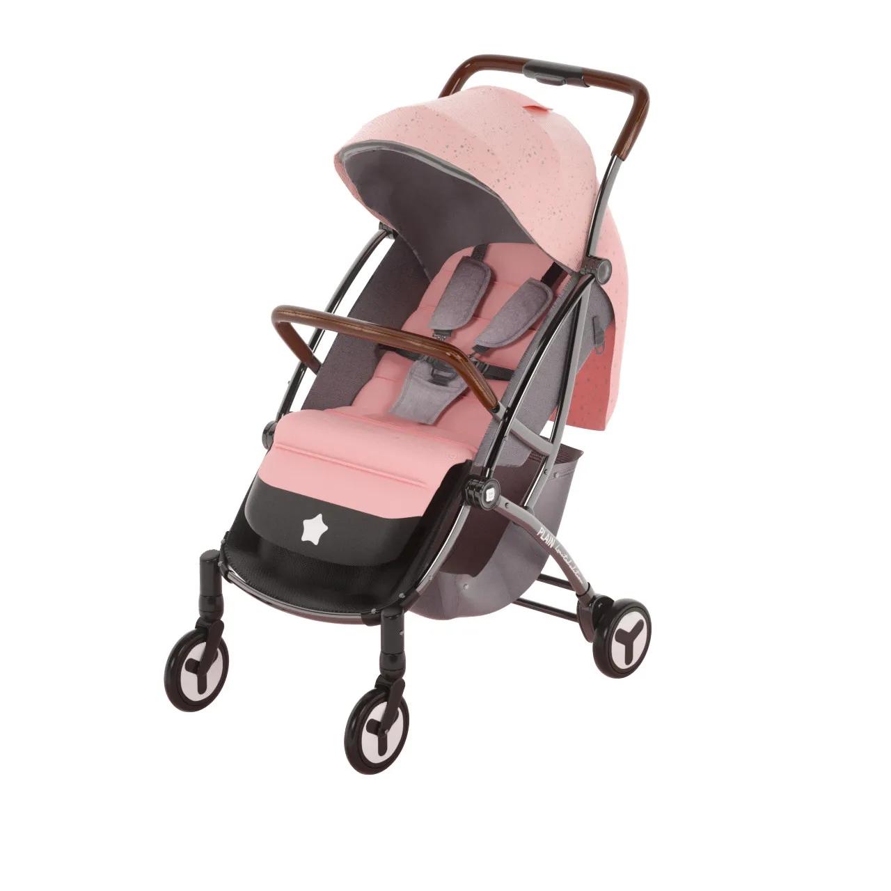 Kinderwagen geht aus, faltbarer Kinderwagen, zusammenklappbarer, kompakter und tragbarer Kinderwagen mit einem Knopf für 1 bis 3 Jahre, großer, geräumiger Kinderwagen 66*30*47cm