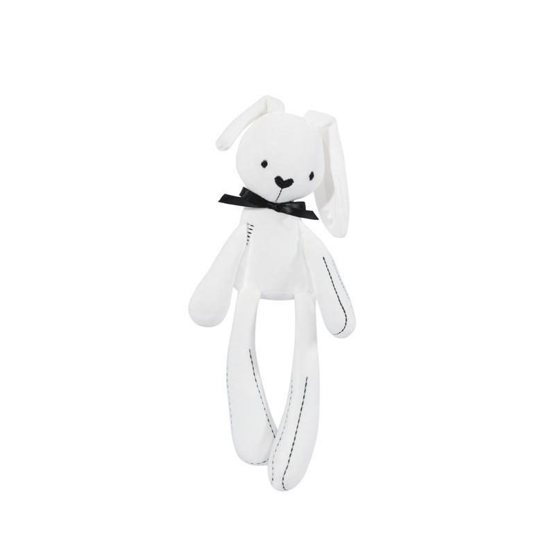 Baby Plüsch Kaninchen Handpuppe Weiche Krippe Kinderwagen Säugling Schlaf Beruhigende Puppe Mobile Kinderwagen Kinder Hängenden Ring Spielzeug Für Kinder Geschenk