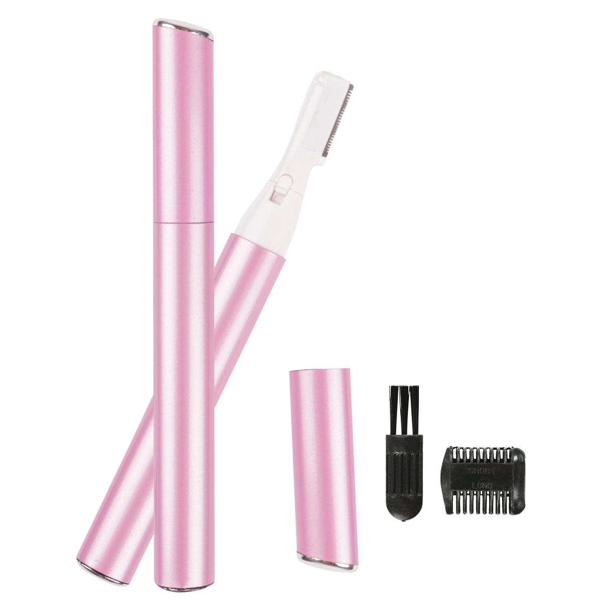 Frauen Elektrische Augenbrauen Trimmer Rasierer Rasierer Gesichts Haar Entferner Shaper Damen ZH rosa