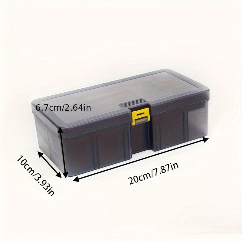 1 pc transparent Angeln Köder Lagerung Box Kunststoff Doppel-Schicht Angeln Zubehör Box langlebige Angelausrüstung 1pc gray