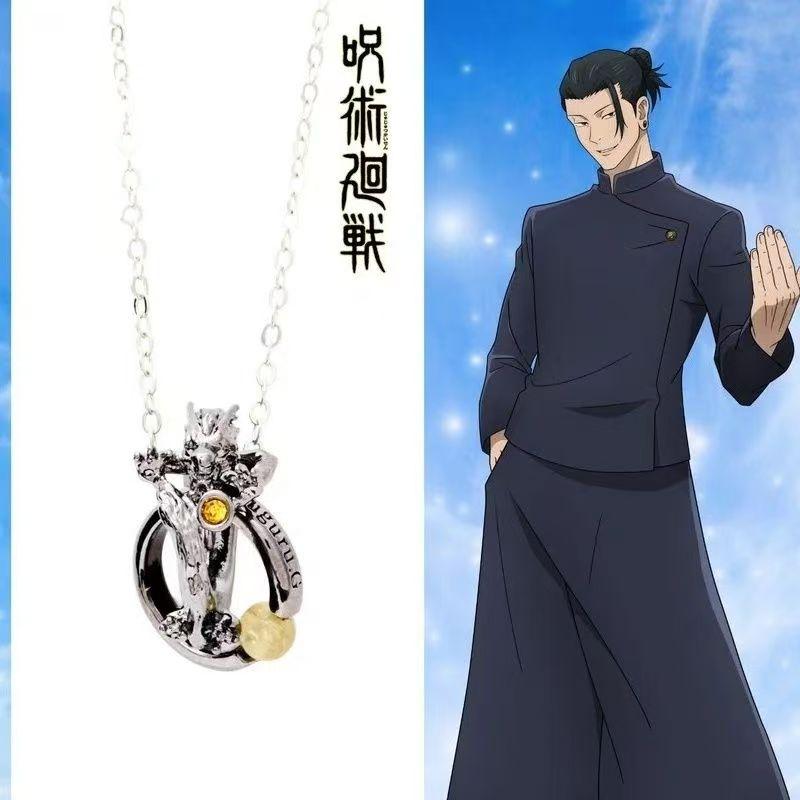 Neues Jujutsu Kaisen Gojo Satoru Fushiguro Toji Anime Zubehör Halskette Anhänger Schmuck Cartoon Zubehör Kindergeschenke