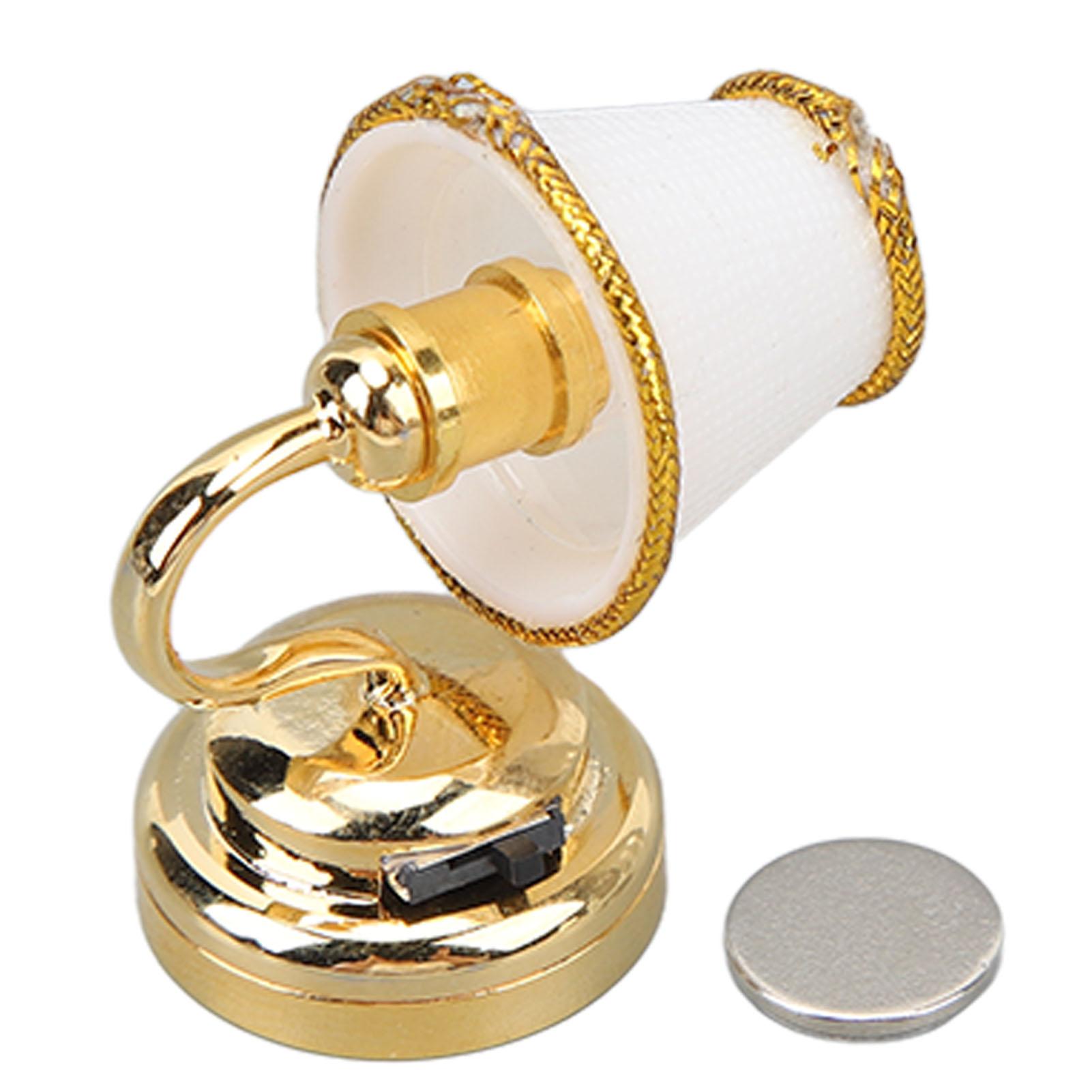 Puppenhaus Miniatur Wand Lampe Metall Mini Warme LED Puppenhaus Wand Leuchte Wand Licht für 1/12