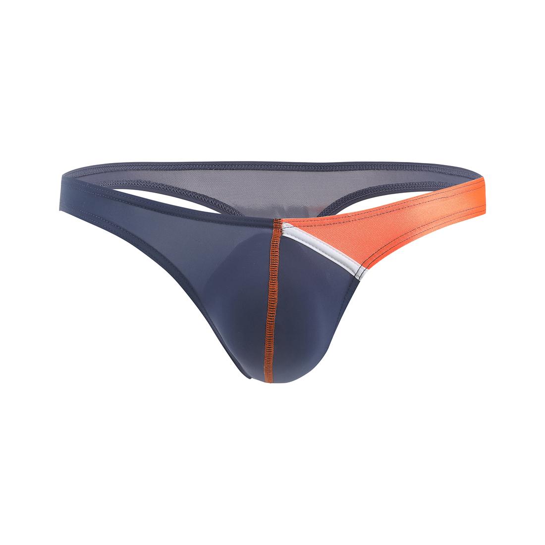 Männer Sexy Low-rise Briefs Unterwäsche Ausbuchtung Beutel Kurze Shorts Unterhosen Unterwäsche U Hervorragende Dünne Eis Tanga M violett