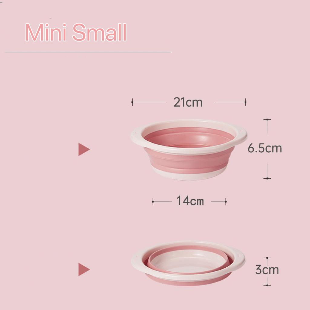Kunststoff-Klappbecken, tragbare Waschbecken, faltbare Wäschewanne, für Erwachsene, Baby-Badewanne, Badezimmer, Küchenzubehör, Waschbecken pink