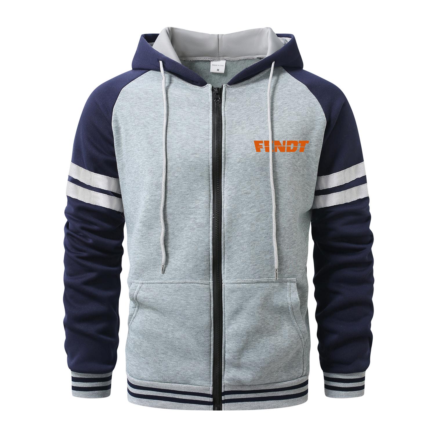 FENDT Kapuzenpullover für Herren Cardigan mit Reißverschluss Kapuzenpullover mit Kapuze und Tasche Sport & Outdoor Herrenmode Kapuzenpullover & Sweatshirts Streetwear Casual Herrenmäntel L grau