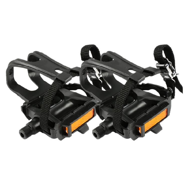 Fahrradpedale Zehenkappe Käfig Spin-Pedale für Radfahren und Indoor-Heimtrainer 1 black