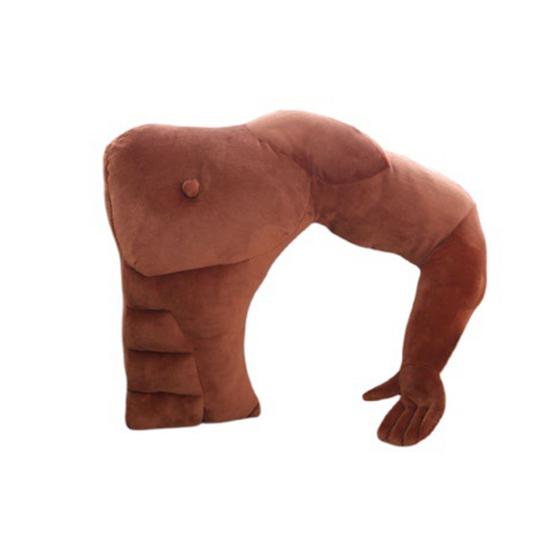 Freund Arm Kissen Gefülltes Männer Körperform Kissen Muskelöse Brust Kissen Kuschelbegleiter zur Nacken- und Schulterstütze 80 cm Left Hand