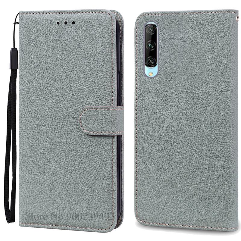 Für Huawei P Smart Pro Fall Telefon Abdeckung Weiche Silikon Brieftasche Flip Fall für Huawei P Smart Pro Telefon Fall fundas PSmart Pro Abdeckung Huawei P Smart Pro graue