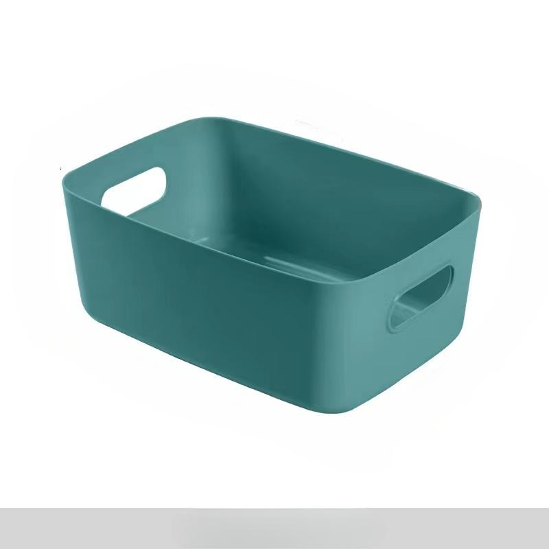 Aufbewahrungsbox, Desktop-Aufbewahrungsbox, Haushalts-Kosmetik-Aufbewahrungsbox, Badezimmer-Küche-Wohnheim Verschiedenes Snacks Aufbewahrungskorb M grün