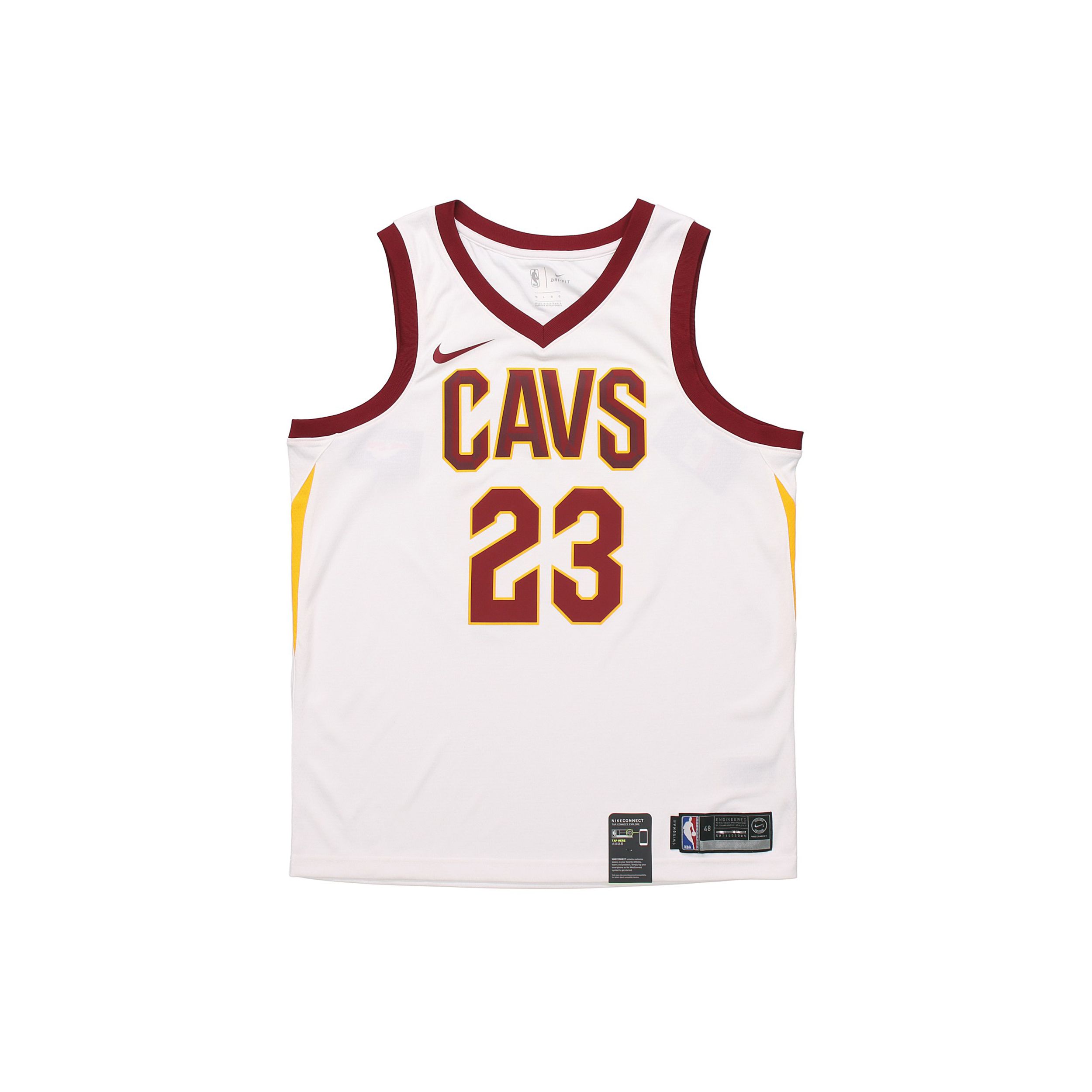 Nike NBA Swingman Trikot - Cleveland Cavaliers LeBron James #23 Limited Edition Herren Trikot Weiß 864409-100 M