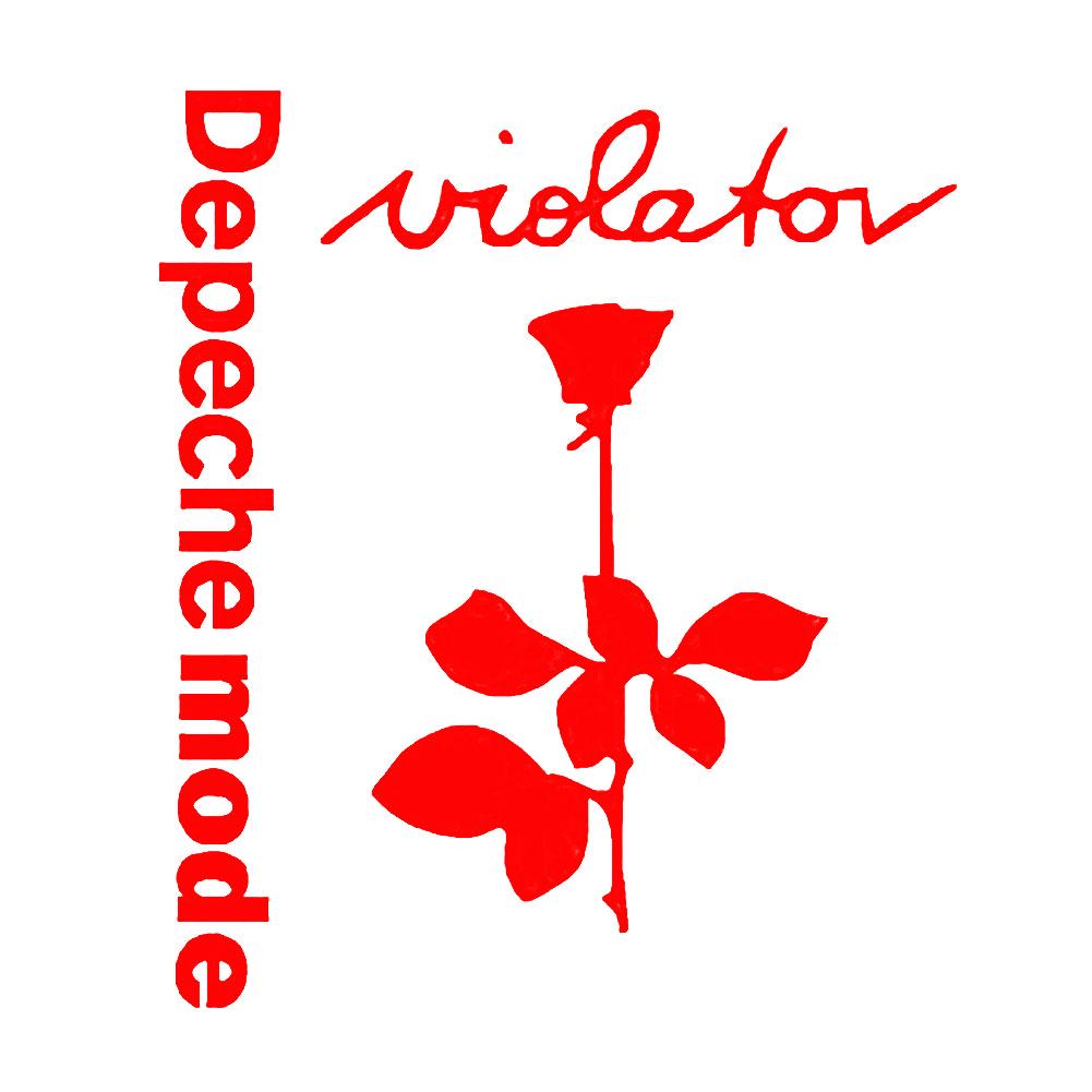 Stilvolle Depeche Mode Violator Rose Flower Auto Fahrzeug Reflektierende Aufkleber Aufkleber Dekor Auto Aufkleber rot