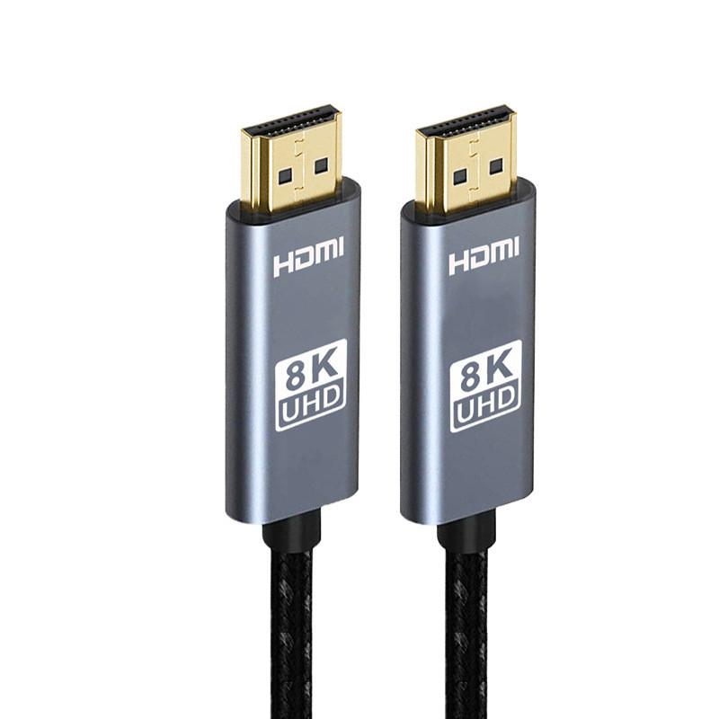 HDMI-Kabel, HDMI 2.1, 8K 60 Hz, 4K 120 Hz, Webkabel, 48 Gbit/s, HDTV-Splitter, Umschalter, Video-Audiokabel für Laptop, TV, Xbox-Serie, Projektor, Monitor 5m