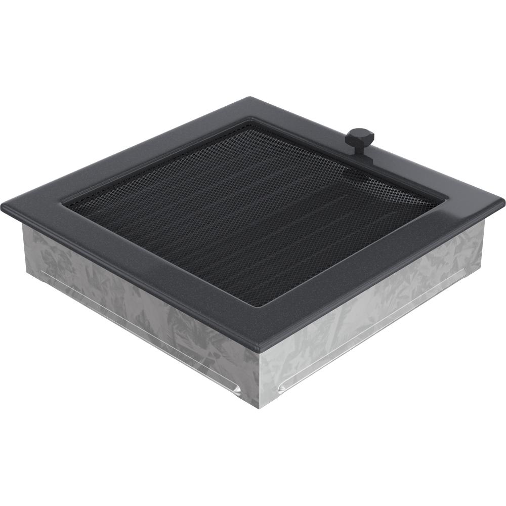 Lüftungsabdeckung 22x22 Graphit mit Jalousien