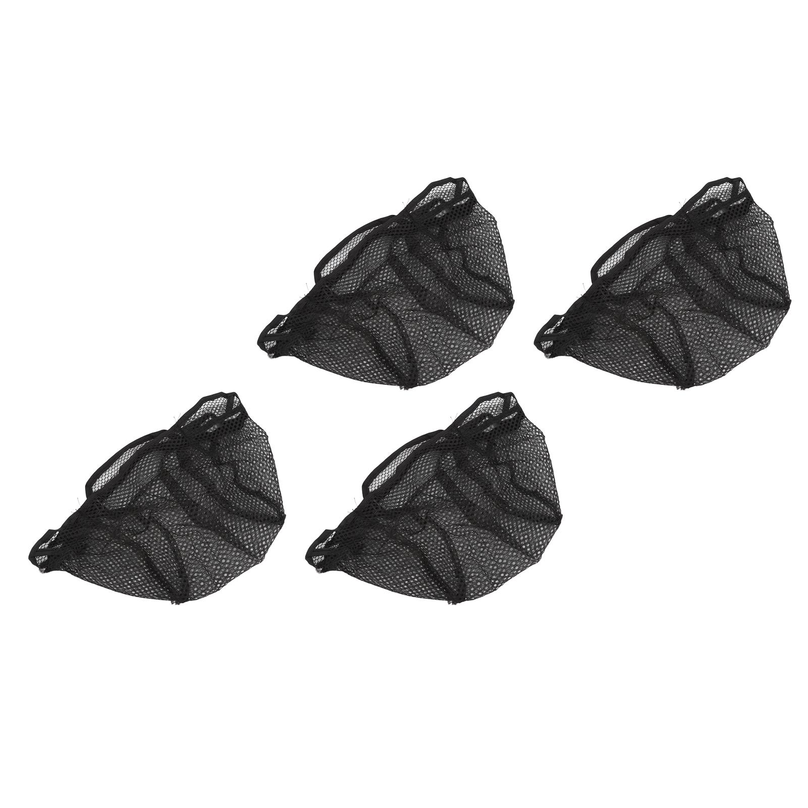 4 Stück Netz-Perückenkappe, atmungsaktiv, dehnbar, weiches Nylon-Netz, Strumpf-Perückenkappe für Cosplay-Kostüme