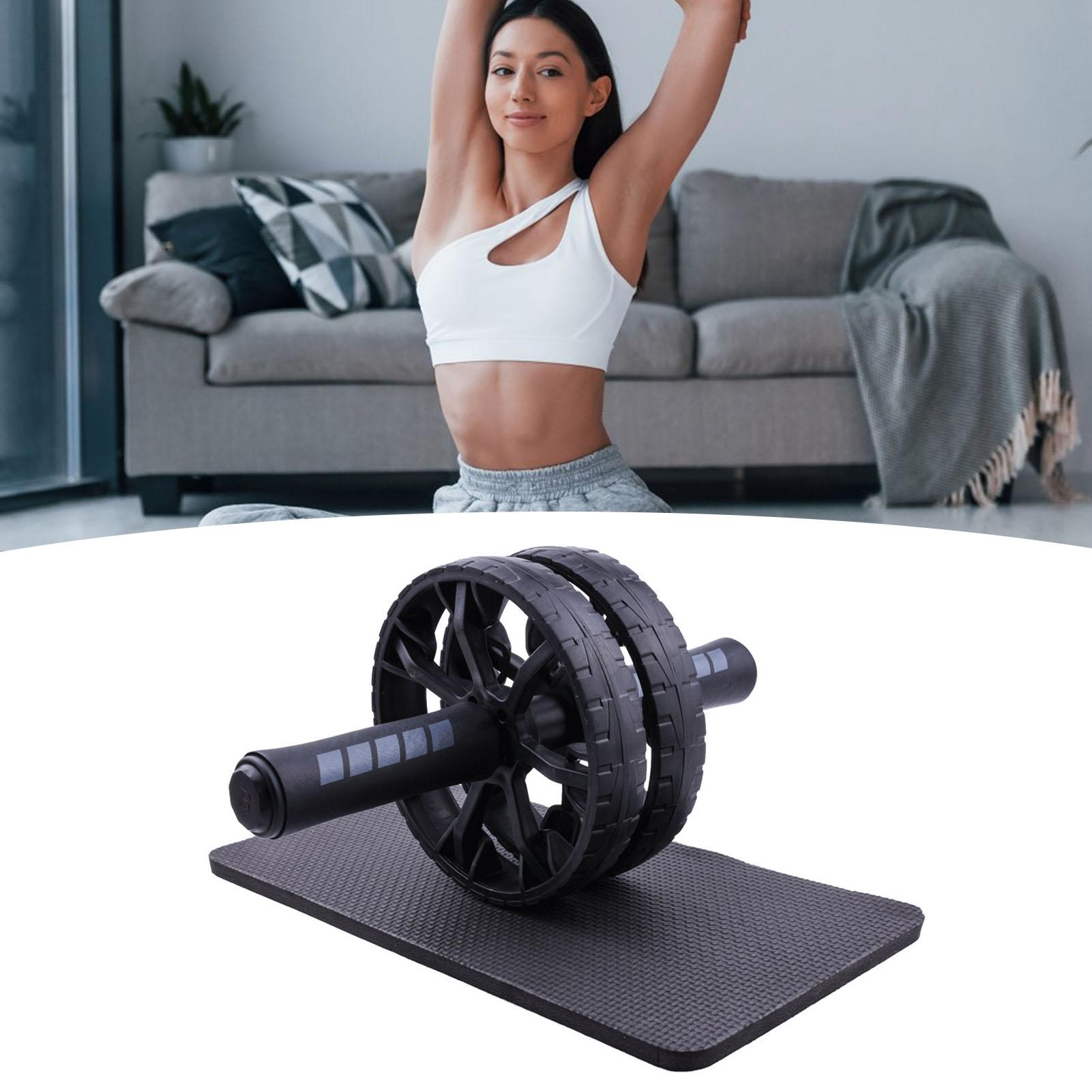 Bauchmuskelrad Roller Rutschfest Tragbar AB Rad Roller mit Kniepolster für Heim-Fitnessstudio