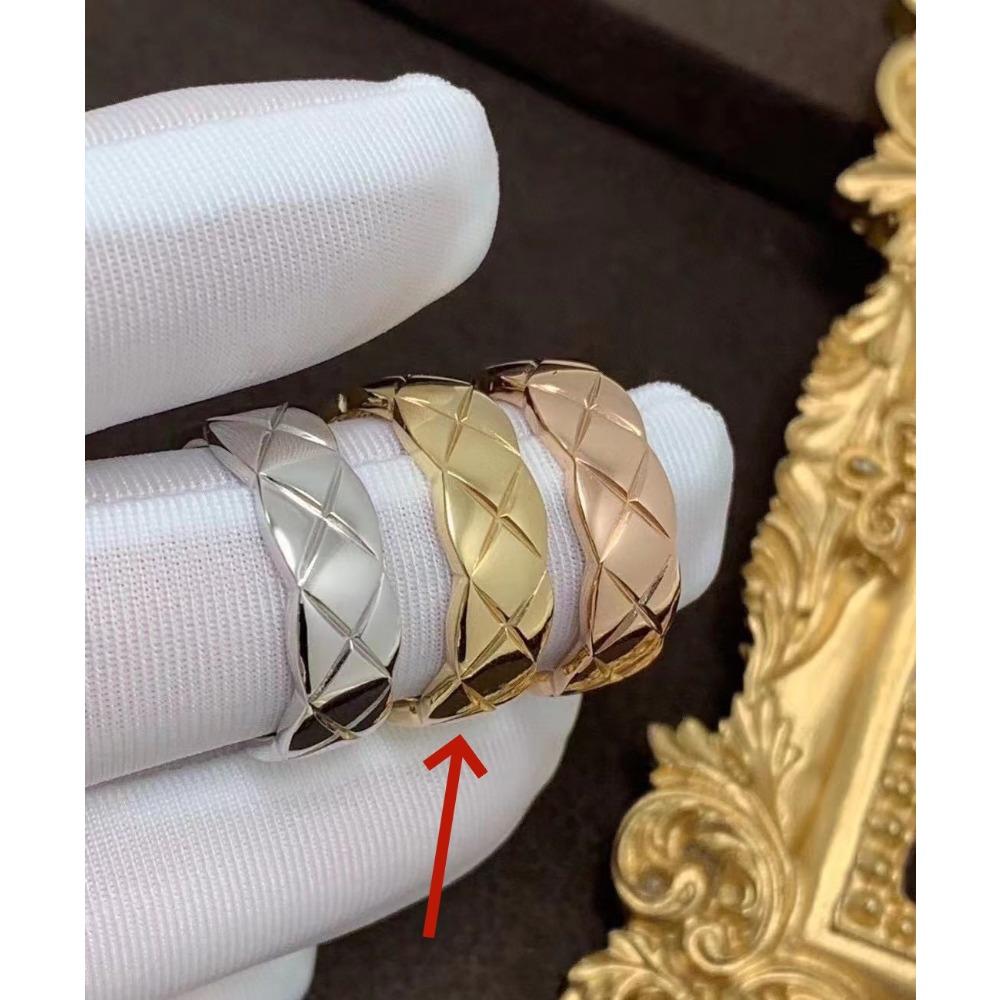 925 Sterlingsilber Hohe Version Rhombus Ring Vergoldet 18K Gold Kleiner Duftender Glatter Voll Diamantring Seiko Ring No. 6