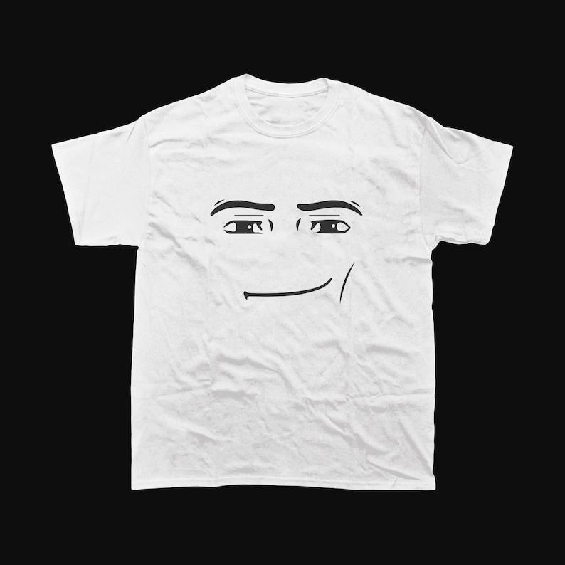 Roblox Mann Gesicht T-Shirt Meme T-Shirt Volle Größe S3XL Unisex T-Shirt XXXXL