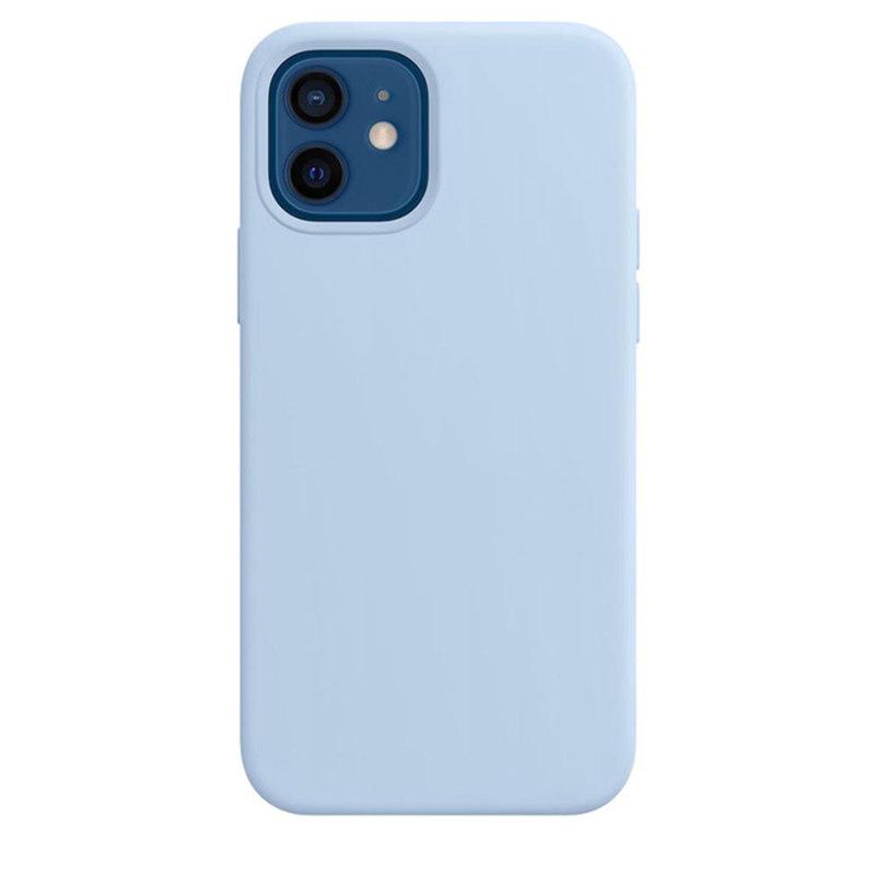 Luxuriöse Silikonhülle für iPhone 13 Mini 15 14 Pro MAX Hüllen für Apple iPhone 11 12 13 Mini Vollständige Abdeckung mit Box iPhone 13 Mini leichte himmelblaue