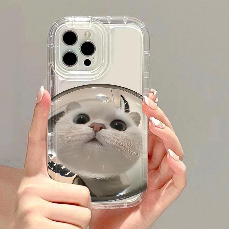 Niedliche Katzen Handyhülle Für iPhone 13 Hülle iPhone 16 Pro 11 12 14 15 Pro Max 7 8 16 Plus XR XS X SE Klar Weich Funda Airbag Hülle For iPhone 15Pro Max
