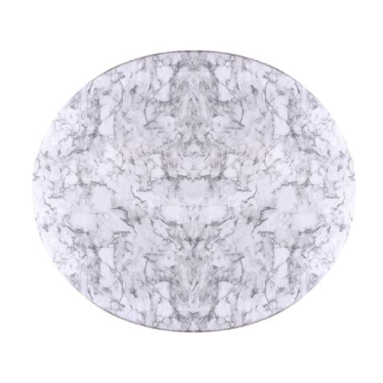 Runde Tischdecke, wasserdichte Tischdecke mit elastischen Kanten, Marmormuster, passgenaue Tischdecke für die Dekoration von Abendessen und Partys zu Hause, Tischschutz S