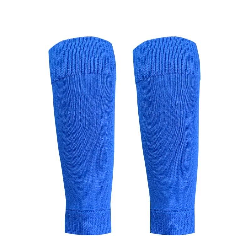 1 paar Sport Socken Mann Professionelle Fußball Socken Kinder Fußball Socken Einfarbig Atmungsaktive Knie Pads Fußball Socken Ärmeln blau
