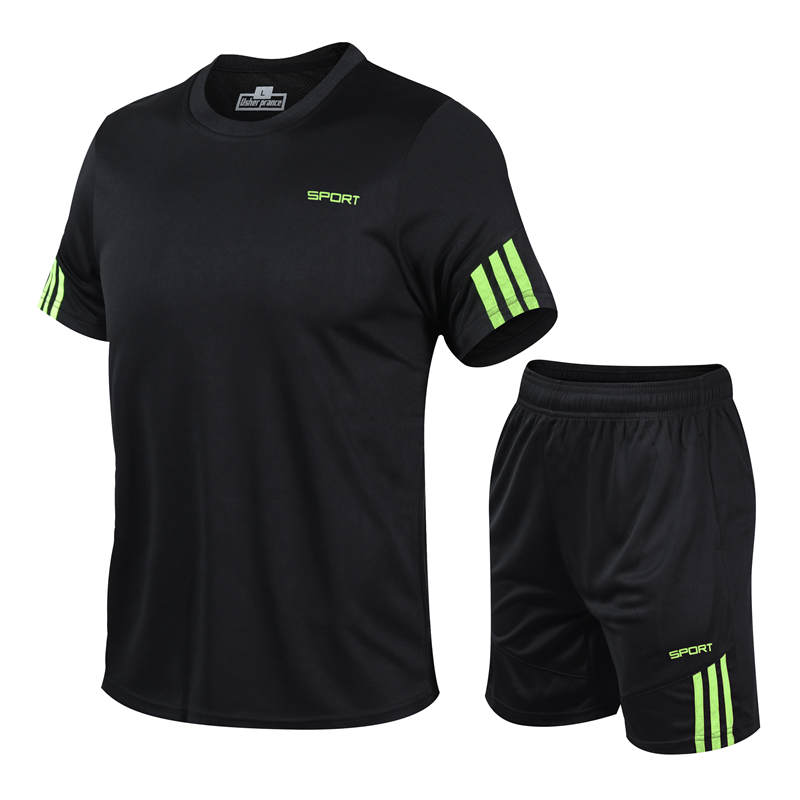 Herren-Trainingsanzug, Fitnessstudio, Fitness, Badminton, Sportbekleidung, Kleidung, Laufen, Joggen, Sportbekleidung, Workout, Trainingsanzug, Frühling und Sommer, 7 Farben M