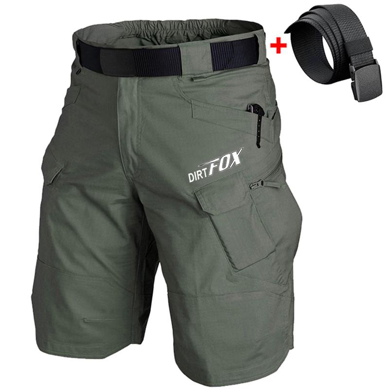 DIRTFOX Radsport Team Shorts Mtb Downhill Hosen Atmungsaktiv Herren Shorts Fahrradbekleidung Rennrad Mountainbike Motocross Cargo Hosen 4XL (103-112KG)