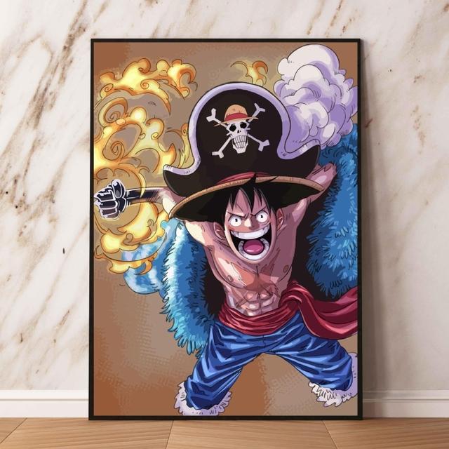 Leinwand-Kunst-Wandgemälde, One Piece Kaido Newgate, Freund, Geschenk, Zeichentrickfigur, Bild, Poster, Home-Comic-Bild 40cm×60cm NoFrame