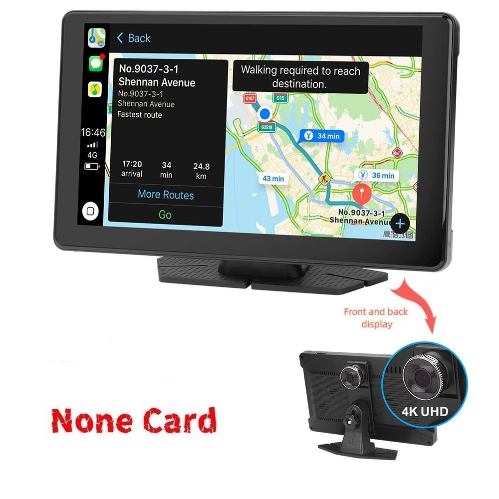 4K 9-Zoll-High-Definition-Wireless-Carplay-optischer Sensor Auto-WiFi-Navigation Dual-Recording-Fahrtenrekorder 【2K】None Card schwarz