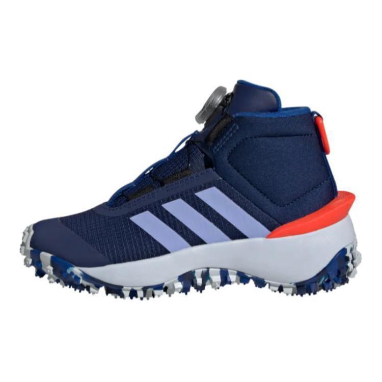Adidas Fortatrail Bequeme Mode Rutschfest Langlebig Mid-Top Laufschuhe Kinder Laufschuhe Blau IF9260 28