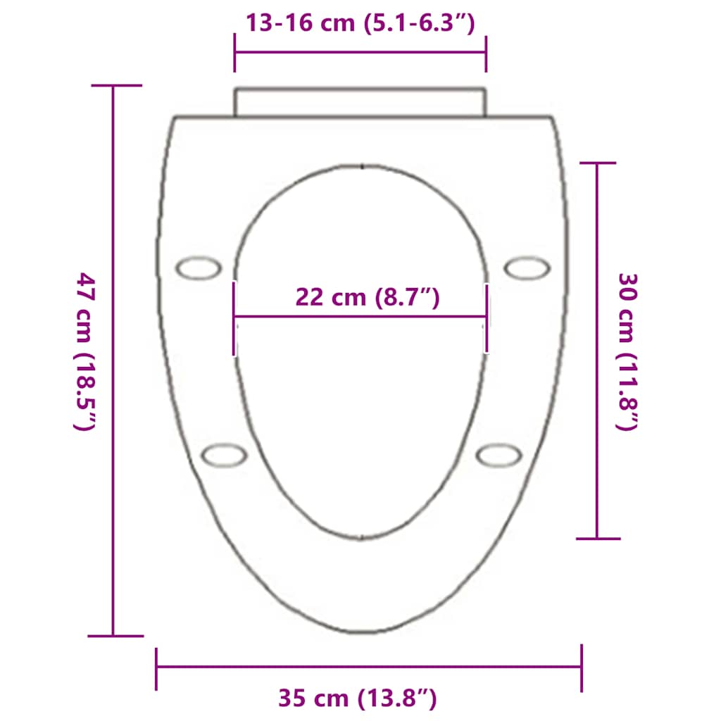 Toilettensitz mit Absenkautomatik und Schnellbefestigung Weiß