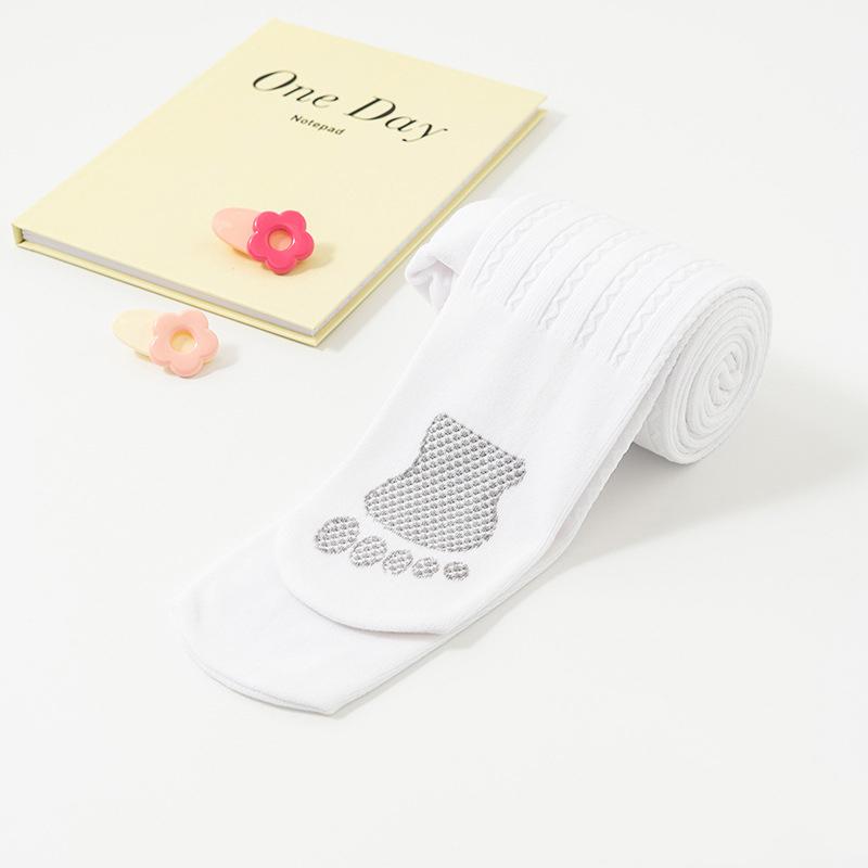 Mädchen Samt Leggings Frühling Herbst Strumpfhosen für Kinder Warme Mädchen Strumpfhosen Kinder Pantys Baby Unterwäsche Kleidung L 4-6Y weiß