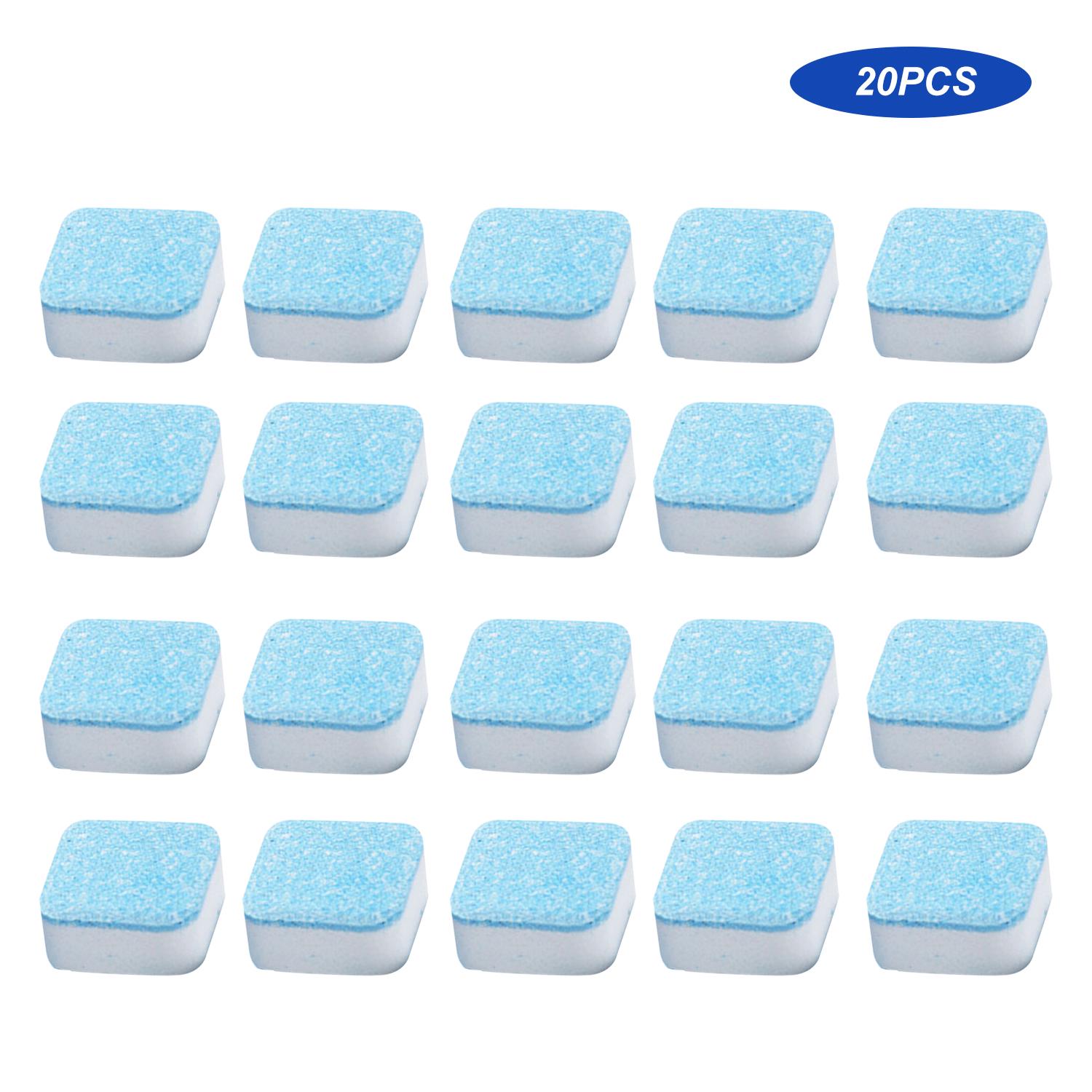 Wäsche Brausetabletten Waschmaschine Brausetabletten Reiniger Wäsche Tiefe 20Pcs