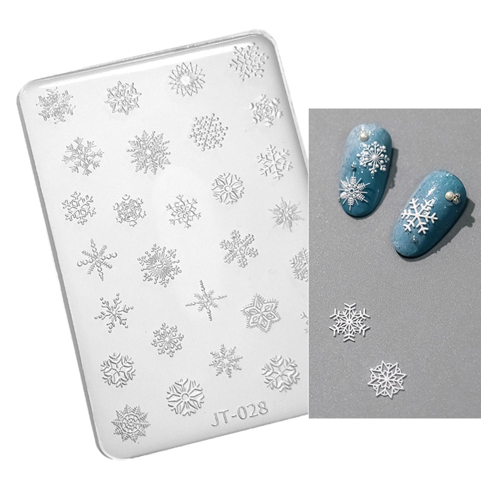 Blumen Nail Art Silikonform 3D Schmetterling Prägegel Druck Schablone Nagel Schnitzvorlage Werkzeug für DIY Nail Art Dekoration 28