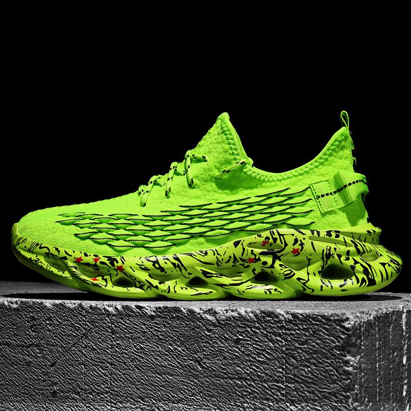 Schuhe männer Turnschuhe Männlichen lässig Herren Schuhe tenis Luxus schuhe Trainer Rennen Atmungsaktive Schuhe mode müßiggänger laufschuhe für männer 46 green