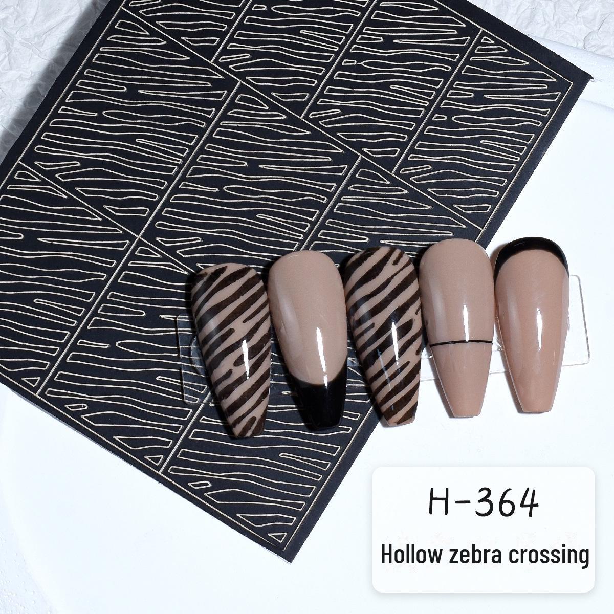 Nailart-Schablone mit hohlem Leopardenmuster