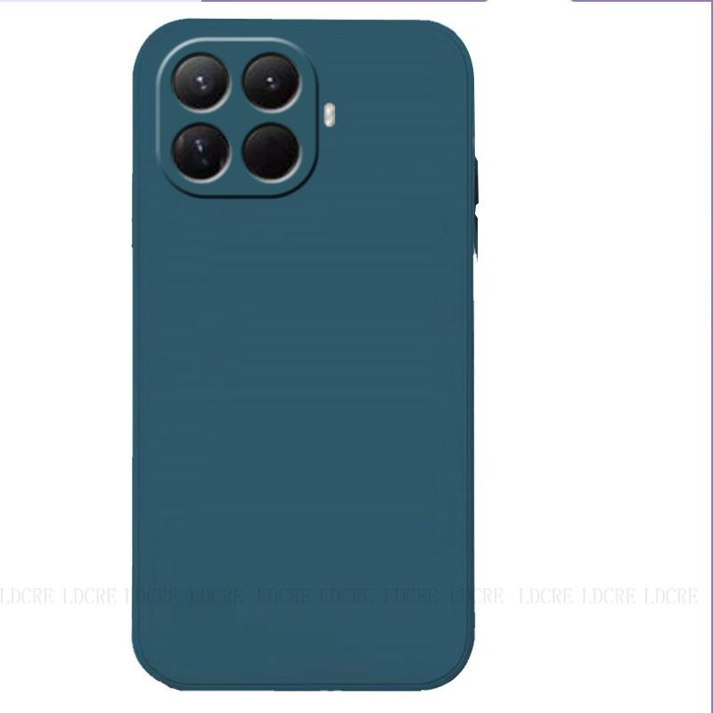 Für Hülle Xiaomi Mi 15T Pro Hülle Mi 15T Pro Capas Handy Bumper Armor Rückseite Flüssigsilikon Stoßfest Weiche TPU Fundas Xiaomi 15T Xiaomi 15T blau