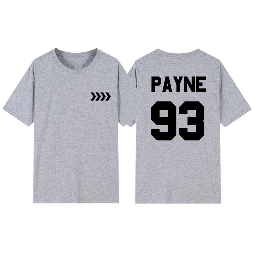 Liam Payne Tribut T Shirts Rapper Payne 93 Merch Kurzarm Frauen T-shirts in Speicher von Liam Payne T-shirt Streetwear T-shirts XL graue