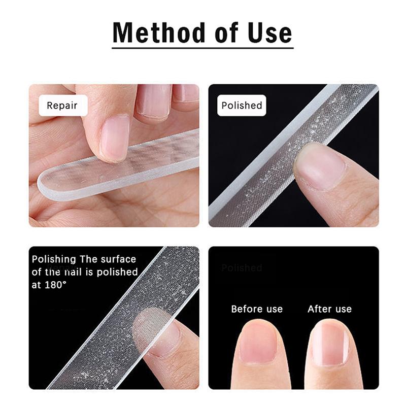 1Pc Professional Nano Glas Nagel Puffer Durable Datei Shiner Maniküre Dateien Nagel