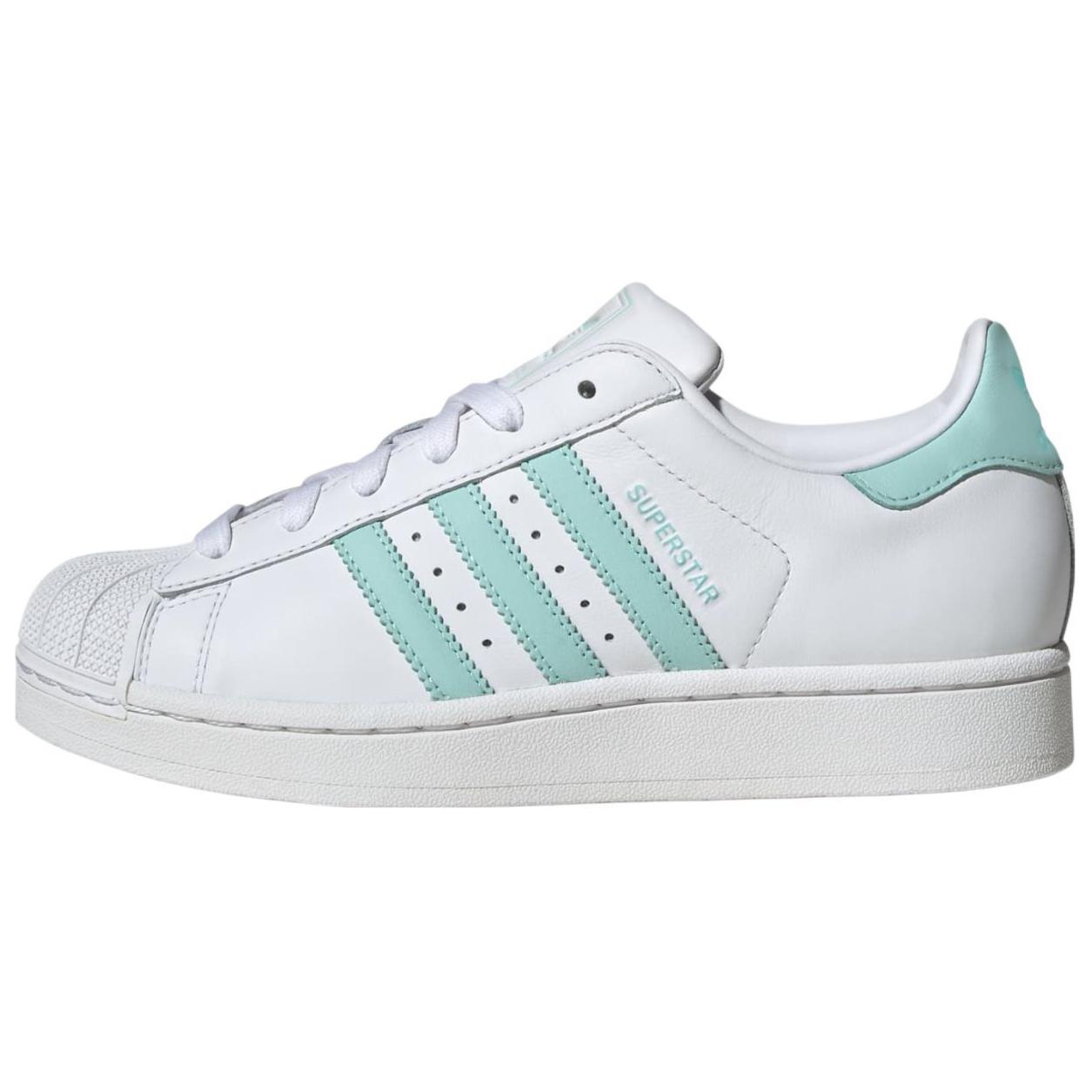 Adidas Superstar 2 Weiß Semi Flash Aqua Damen Sneaker Cloud-Weiß Easy-Mint JH7060 37⅓