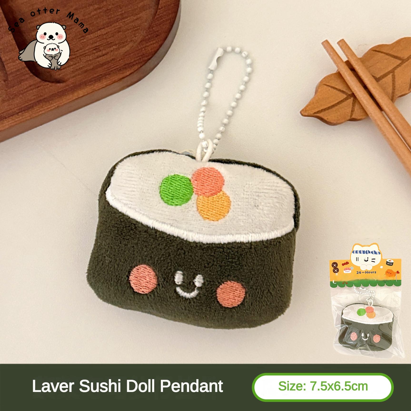 1/6/12 Stück Niedlicher Essenspuppen-Anhänger Plüsch-Sushi Essensspiel-Anhänger Rucksack Schlüsselanhänger Anhänger Plush