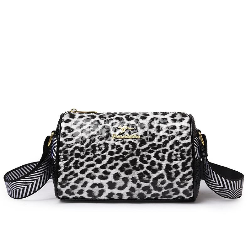 Leopard Print Pillow Bag Large Capacity Autumn Versatile Women's Mother Bag New One-shoulder Crossbody Mobile Phone Bag gray