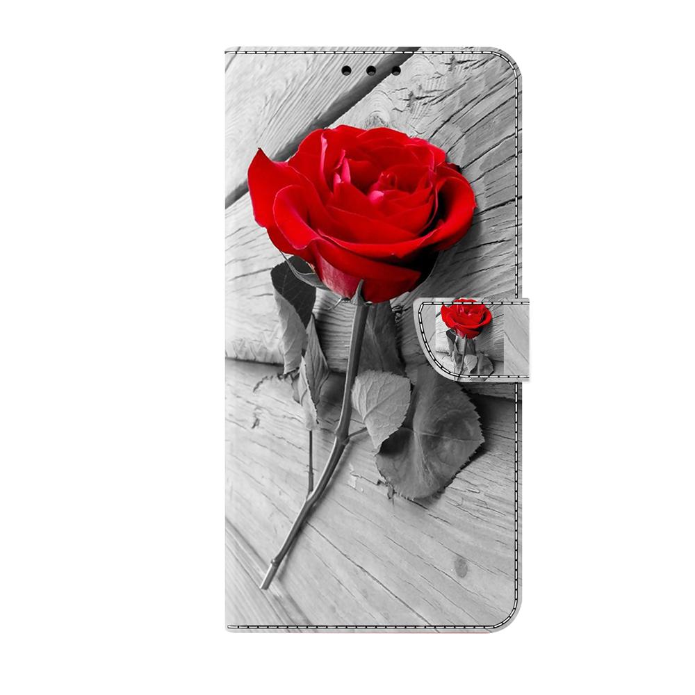Für Samsung Galaxy Serie A12, A13, A14, A21, A22, S10, S21, S22, S23...Blume Eule Schmetterling Löwe Tiger Pferd Muster bemalt Handy Shell Ledertasche Samsung Galaxy S21 FE 5G